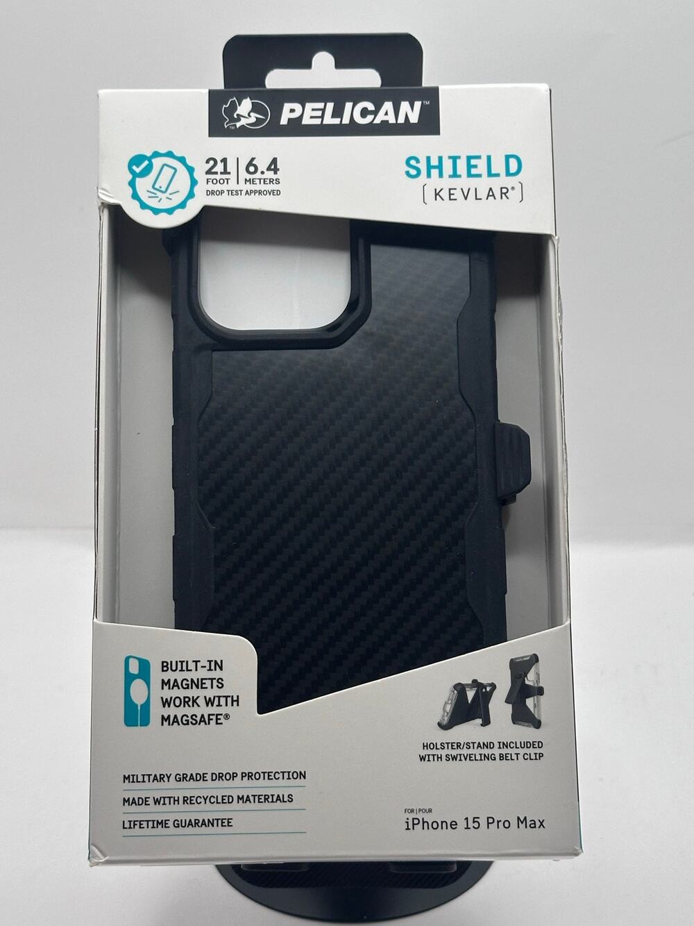 Pelican Shield Kevlar iPhone 15 Pro Max MagSafe Case NWT MSRP: $80.00